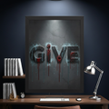 GiVE Wall Art - Daily Motivation Framed Poster (12x16")