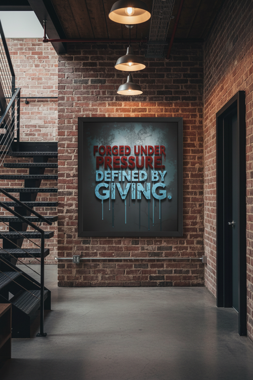 Forged Under Pressure - 18x24 Framed Poster