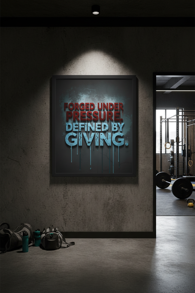 Forged Under Pressure - 18x24 Framed Poster