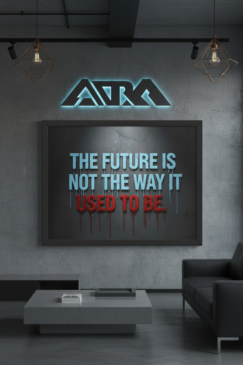 The Future Is Not The Way It Used To Be - 18x24 Framed Poster