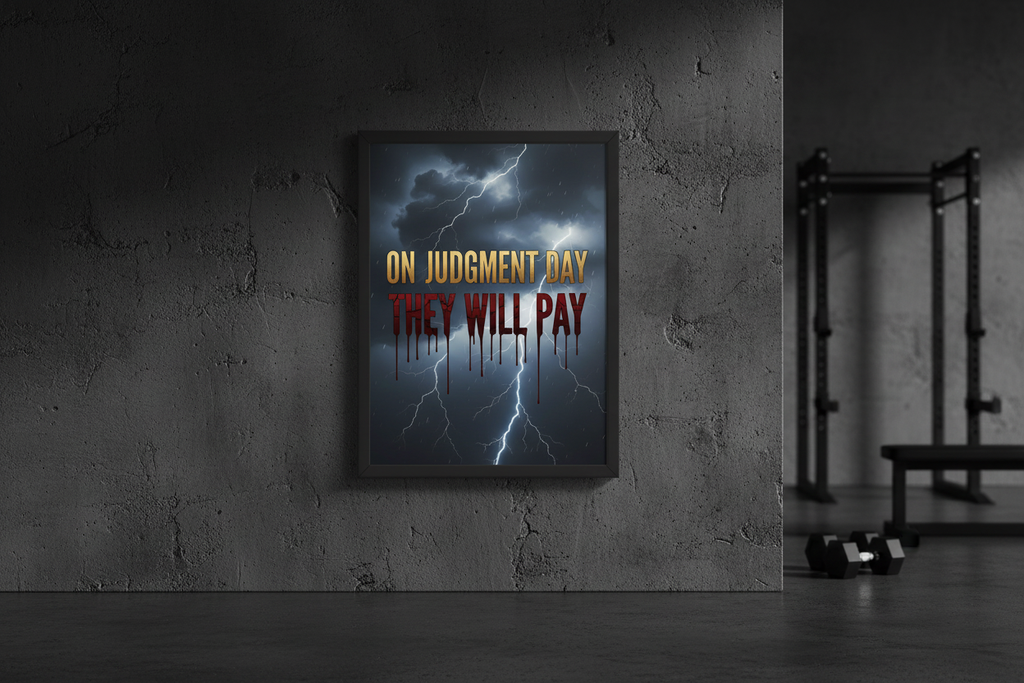 On Judgment Day - Framed Motivational Poster