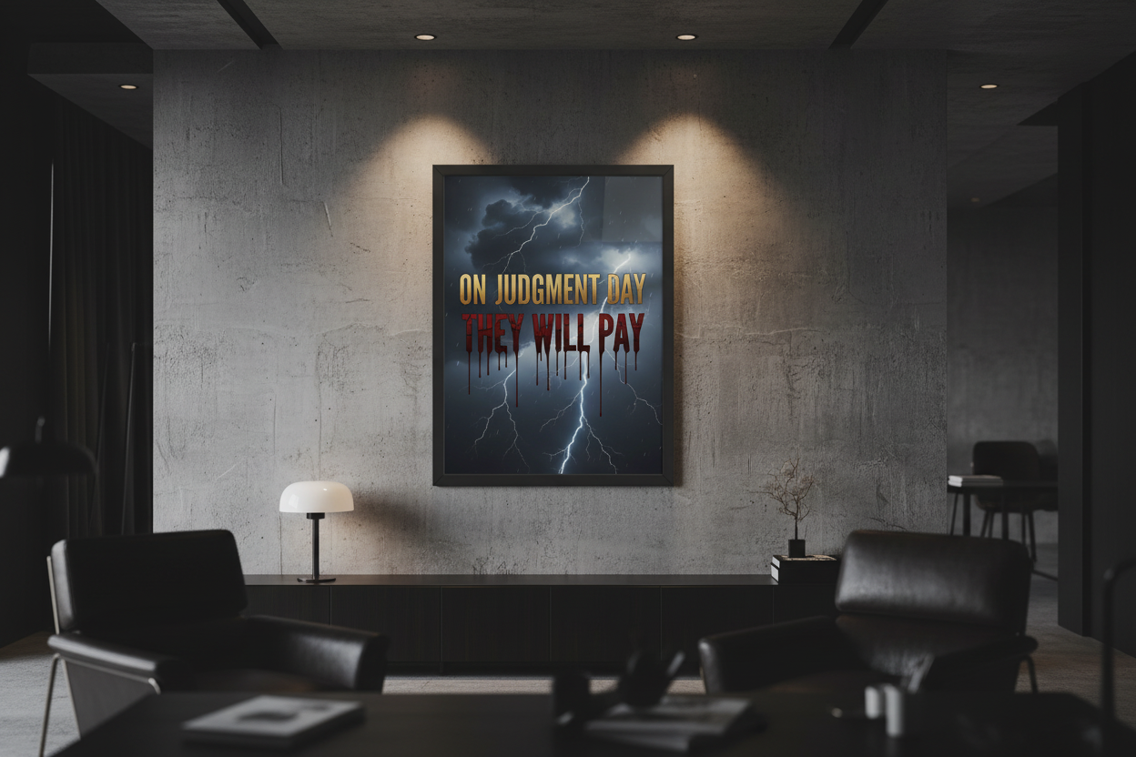 On Judgment Day - Framed Motivational Poster