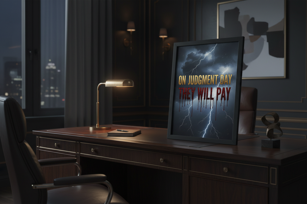 On Judgment Day - Framed Motivational Poster